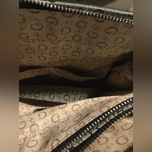 Gray and Black Guess Purse